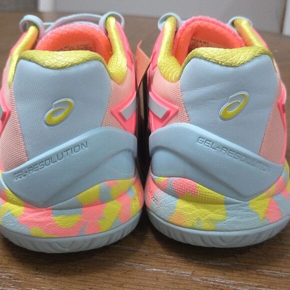 🆕 ASICS GEL-RESOLUTION 8.5  Sun Coral/Sour Yuzu, NWT - Picture 6 of 12